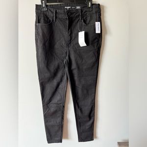 Extra High-Waisted Super-Skinny Black Jeans for Women